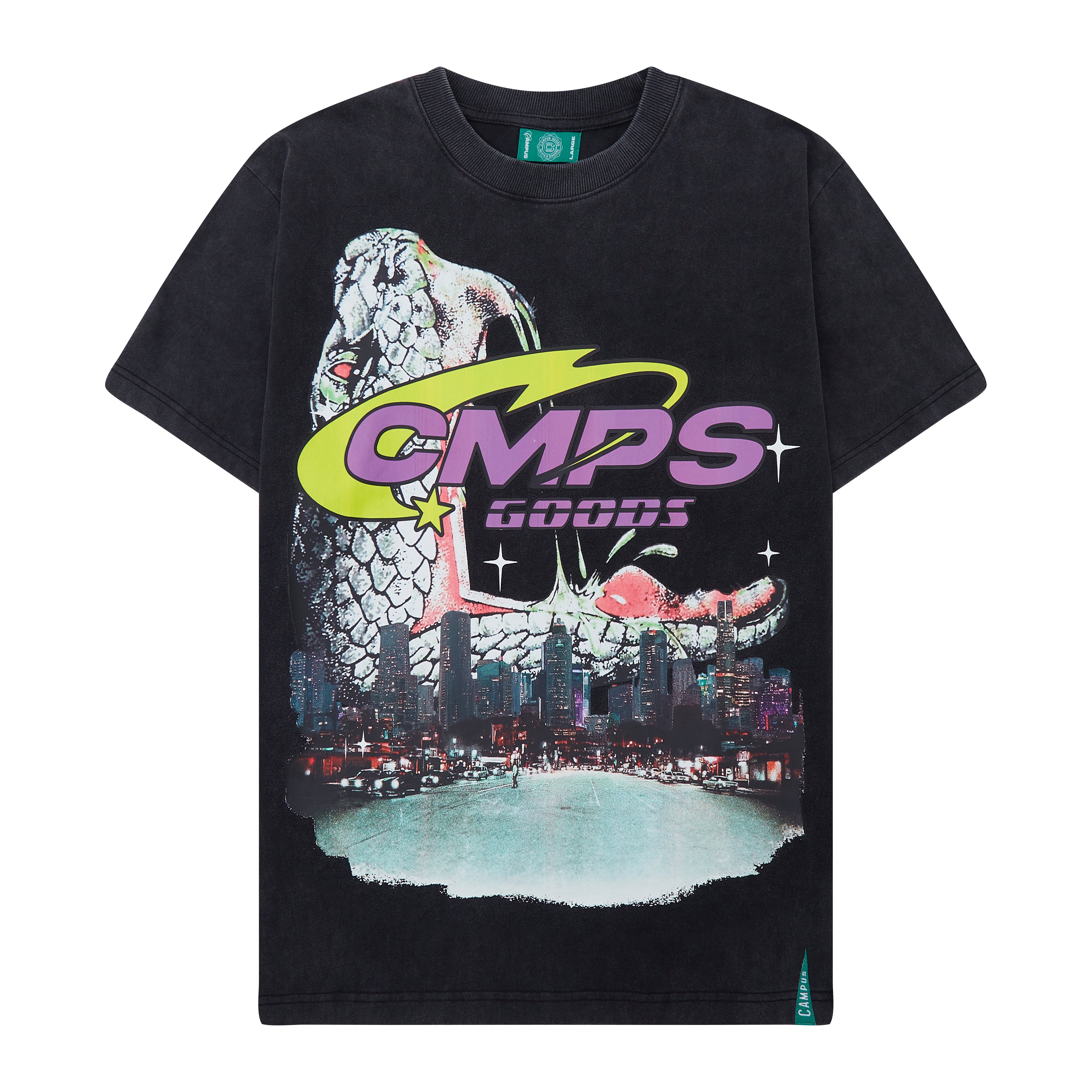 OFTR Crop Tee (Vintage Black)